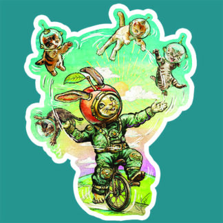 2026 OCF Sticker - Bunny Juggling Kittens